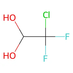 2-Chloro-2,2-difluoro-1,1-ethanediol structure