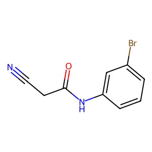 N-(3-bromophenyl)-2-cyanoacetamide structure