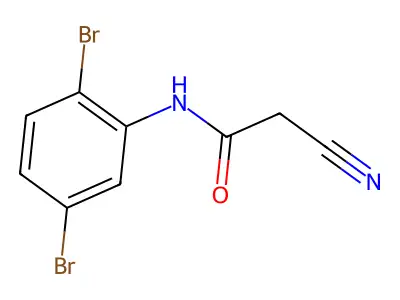 2-Cyano-N-(2,5-dibromophenyl)acetamide structure