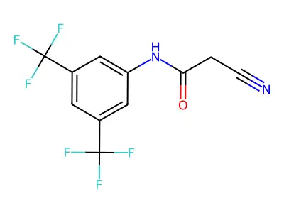 Acetamide, N-[3,5-bis(trifluoromethyl)phenyl]-2-cyano- structure