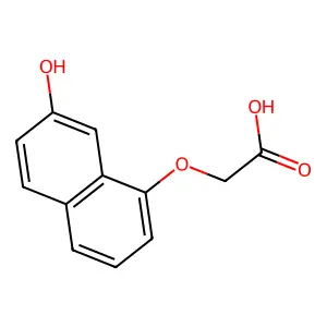 (7-羟基-1-萘基)氧基乙酸 structure