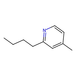 Pyridine, 2-butyl-4-methyl- structure