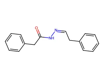 苯乙酸-(2-苯亚乙基)酰肼 structure