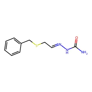 (2-Benzylsulfanylethylideneamino)urea structure