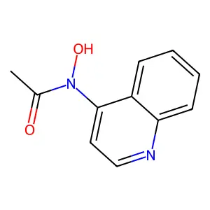 N-(4-喹啉基)乙酰氧肟酸 structure