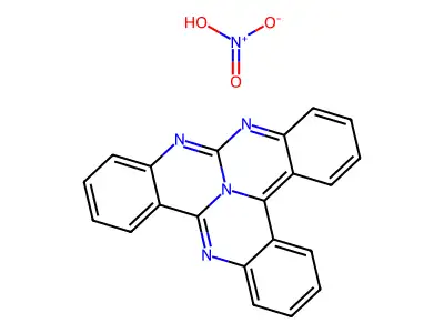 9,10,14c-15-Tetraazanaphtho(1,2-3-fg)naphthacene nitrate structure