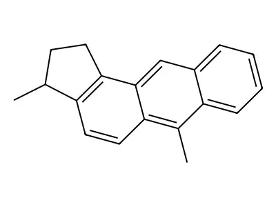 1H-Cyclopent(a)anthracene, 2,3-dihydro-3,6-dimethyl- structure