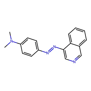 4-((p-(Dimethylamino)phenyl)azo)isoquinoline structure