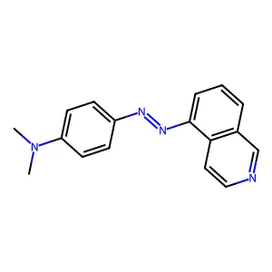 5-((p-(Dimethylamino)phenyl)azo)isoquinoline structure