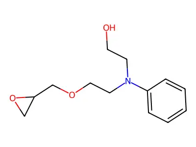 2-(N-(2-(2,3-Epoxypropoxy)ethyl)anilino)ethanol structure