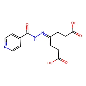 4-氧代庚二酸异烟酰腙 structure
