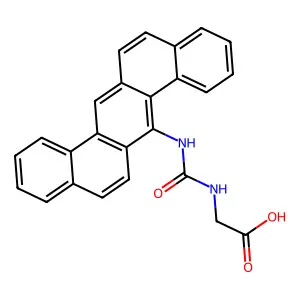 GLYCINE, N-(DIBENZ(a,h)ANTHRACEN-7-YLCARBAMOYL)- structure