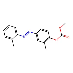 4-(邻甲苯偶氮)-邻甲苯基甲基碳酸酯 structure