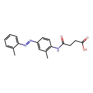 N-(4'-邻甲苯基邻甲苯偶氮)丁酰胺酸 structure