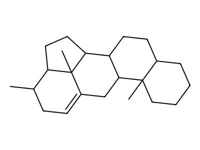 3,6b,12c-trimethyl-1,2,2a,3,4,6,6a,7,8,9,10,10a,11,12,12a,12b-hexadecahydrobenzo[j]aceanthrylene structure