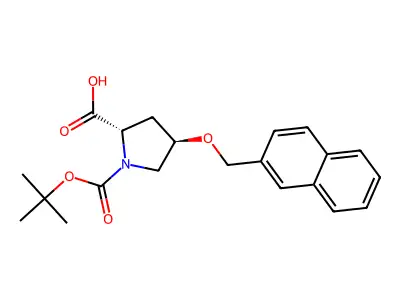 (2S,4R)-Boc-4-(2-naphthylmethoxy)-Pro-OH structure