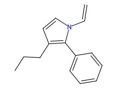 1H-Pyrrole, 1-ethenyl-2-phenyl-3-propyl- structure