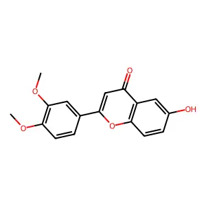 2-(3,4-dimethoxyphenyl)-6-hydroxy-4H-chromen-4-one structure