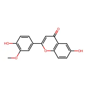 6-hydroxy-2-(4-hydroxy-3-methoxyphenyl)-4H-chromen-4-one structure
