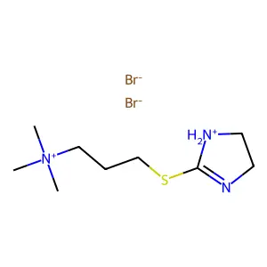 2-Imidazoline, 2-(3-trimethylaminopropylthio)-, dihydrobromide structure