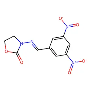 3-[(3,5-Dinitrophenyl)methylideneamino]-1,3-oxazolidin-2-one structure
