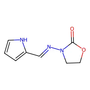 3-{[(1H-Pyrrol-2-yl)methylidene]amino}-1,3-oxazolidin-2-one structure