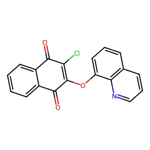 2-Chloro-3-quinolin-8-yloxynaphthalene-1,4-dione structure