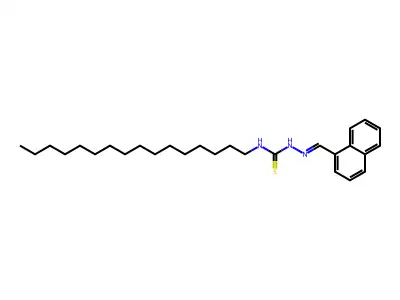 1-Hexadecyl-3-(naphthalen-1-ylmethylideneamino)thiourea structure