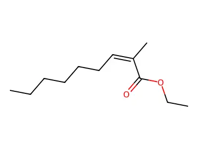 Ethyl 2-methylnon-2-enoate structure