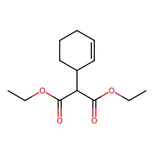 Diethyl (cyclohex-2-en-1-yl)propanedioate structure