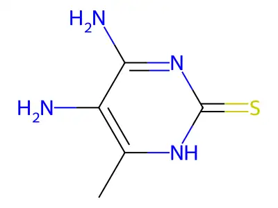 4,5-Diamino-6-methyl-2-thiopyrimidine structure