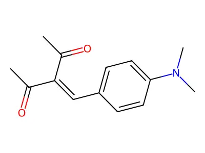 3-(4-(Dimethylamino)benzylidene)-2,4-pentanedione structure