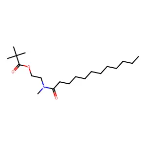 2-[Dodecanoyl(methyl)amino]ethyl 2,2-dimethylpropanoate structure