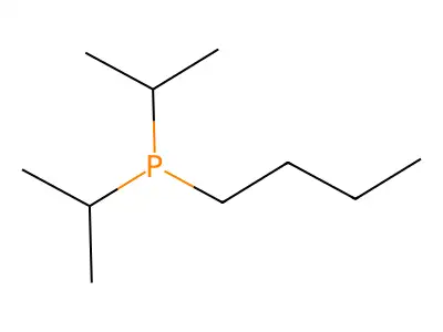 Phosphine, butylbis(1-methylethyl)- structure