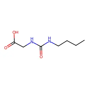 Glycine, N-((butylamino)carbonyl)- structure