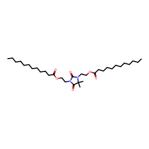 Diethylol dimethyl hydantoin dilaurate structure