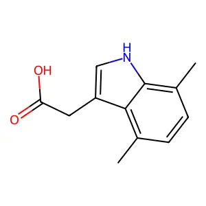 4,7-二甲基-吲哚-3-乙酸 structure