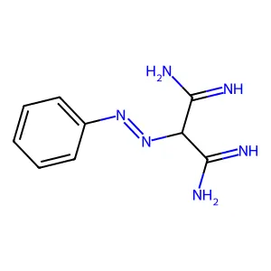 2-(苯基二氮烯基)丙二脒 structure