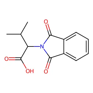 (R)-2-(1,3-dioxoisoindolin-2-yl)-3-methylbutanoic acid structure