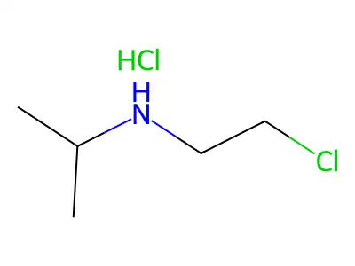 N-(2-chloroethyl)propan-2-amine structure