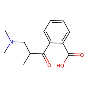 2-(3-(Dimethylamino)-2-methylpropanoyl)benzoic acid structure