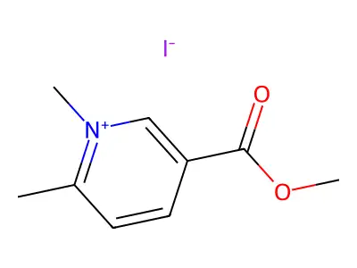 5-(Methoxycarbonyl)-1,2-dimethylpyridin-1-ium iodide structure