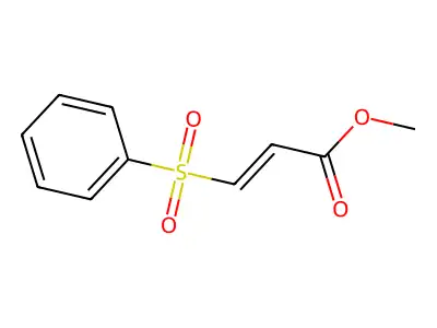 Methyl 3-phenylsulfonyl-2-propenoate structure