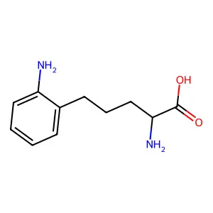 2-Amino-5-(2-aminophenyl)pentanoic acid structure