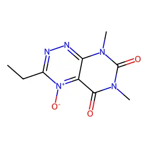 3-Ethyl-6,8-dimethyl-4-oxidopyrimido[5,4-e][1,2,4]triazin-4-ium-5,7-dione structure