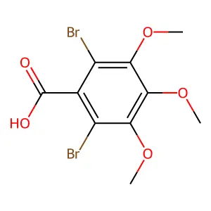 2,6-Dibromo-3,4,5-trimethoxybenzoic acid structure