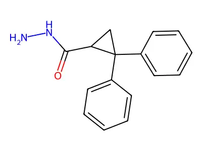 2,2-Diphenylcyclopropanecarbohydrazide structure