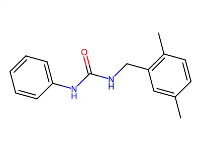 Urea, N-[(2,5-dimethylphenyl)methyl]-N'-phenyl- structure