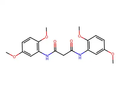 Propanediamide, N,N'-bis(2,5-dimethoxyphenyl)- structure