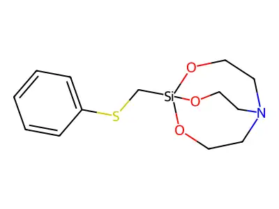 2,8,9-Trioxa-5-aza-1-silabicyclo[3.3.3]undecane, 1-[(phenylthio)methyl]- structure